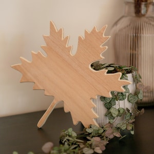 Unique Wooden Decoration - Maple Leaf - Several sizes available!