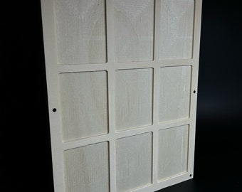 TCG-Kartenhalter/Display/Rahmen – Modell für 9 Karten – Roh zum Bemalen