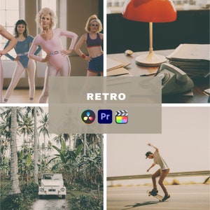 10 Retro video LUTs, Handmade, Original, One-click use, Davinci Resolve, Adobe Premiere, Final Cut Pro, color LUTs, CapCut,.cube files