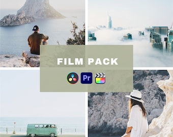LUT de video de paquete de película, gradación de color con un solo clic (archivos .cube)