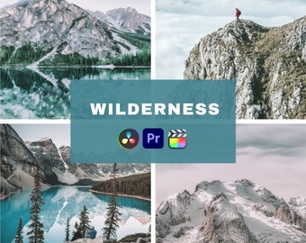 LUT de vídeo de naturaleza salvaje, ajustes preestablecidos de paisajes naturales (archivos .cube)