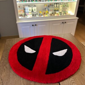 Marvel Deadpool Tufted Rug Custom Tufted Rug Tufted Comics Character ...