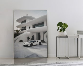 Ferrari Poster, Villa Poster, Wall Art, Wall Decor