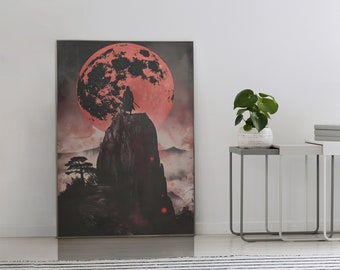 Guardians of the Blood Moon Poster, Anime, Wall Art, Wall Decor