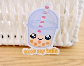 &quot;Handgemachte &quot;&quot;Boba Tea&quot;&quot; Sticker.&quot;