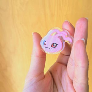 Cute Acrylic &quot;Koromon&quot; Pin