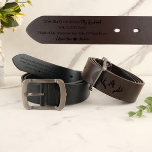 Personalized Leather Belt, For Boyfriend Gift, Father’s Day Gift for, Gift for Anniversary, Gift for Him, Unique Boyfriend Gift