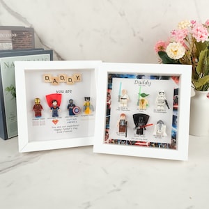 5 Style Superhero Frames, Father's Day Gifts, Personalized Dad Gifts, Customized Dad Birthday Gifts, Puzzle Frames, Gifts For Dad Bild 6