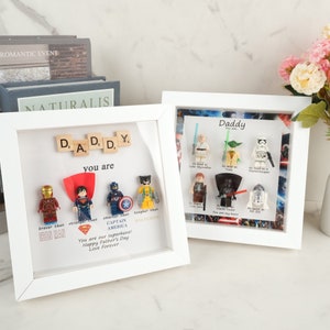 5 Style Superhero Frames, Father's Day Gifts, Personalized Dad Gifts, Customized Dad Birthday Gifts, Puzzle Frames, Gifts For Dad Bild 8