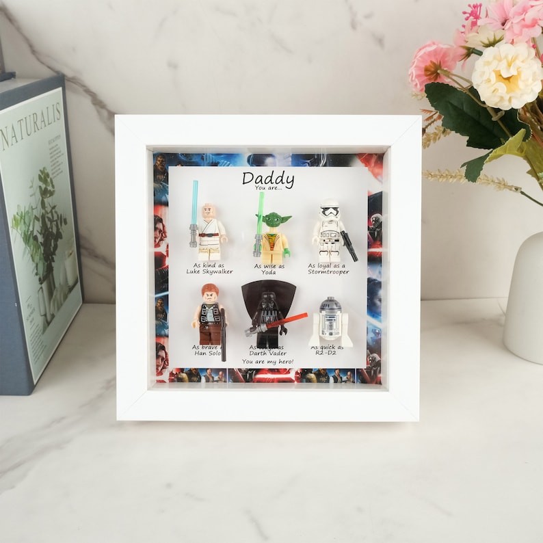 5 Style Superhelden-Rahmen, Vatertagsgeschenke, personalisierte Papa-Geschenke, maßgeschneiderte Papa-Geburtstagsgeschenke, Puzzle-Rahmen, Geschenke für Papa Bild 4