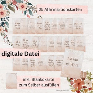 Print je eigen affirmatiekaarten, 25 stuks, alledaagse helpers, motivatiekaarten in gouden design, motivatie voor het dagelijks moederschap, printsjabloon