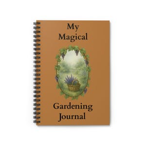Magical Gardening Journal - Nature-Inspired Spiral Notebook, Garden Planner, Gift for Gardeners, Floral Notebook, Eco-Friendly Journal