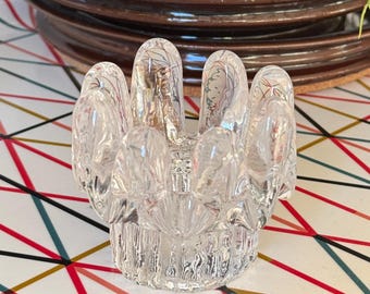 Kosta Boda Candlestick Holders – Clear Art Glass – Vicke