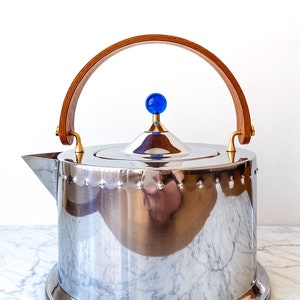 Ottoni stainless steel kettle by Carsten Jørgensen for Bodum; Danish Modern
