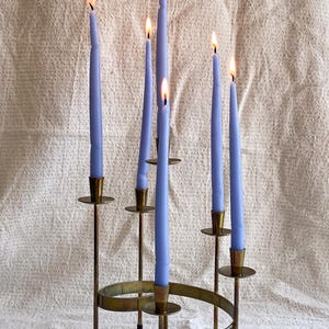 Swedish brass spiral candelabra, Gunnar Ander for Ystad Metall, midcentury