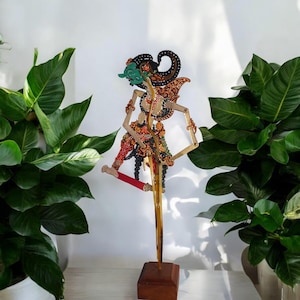 Indonesian Shadow Puppet Antareja, Javanese Wayang Kulit, Indonesian Wayang