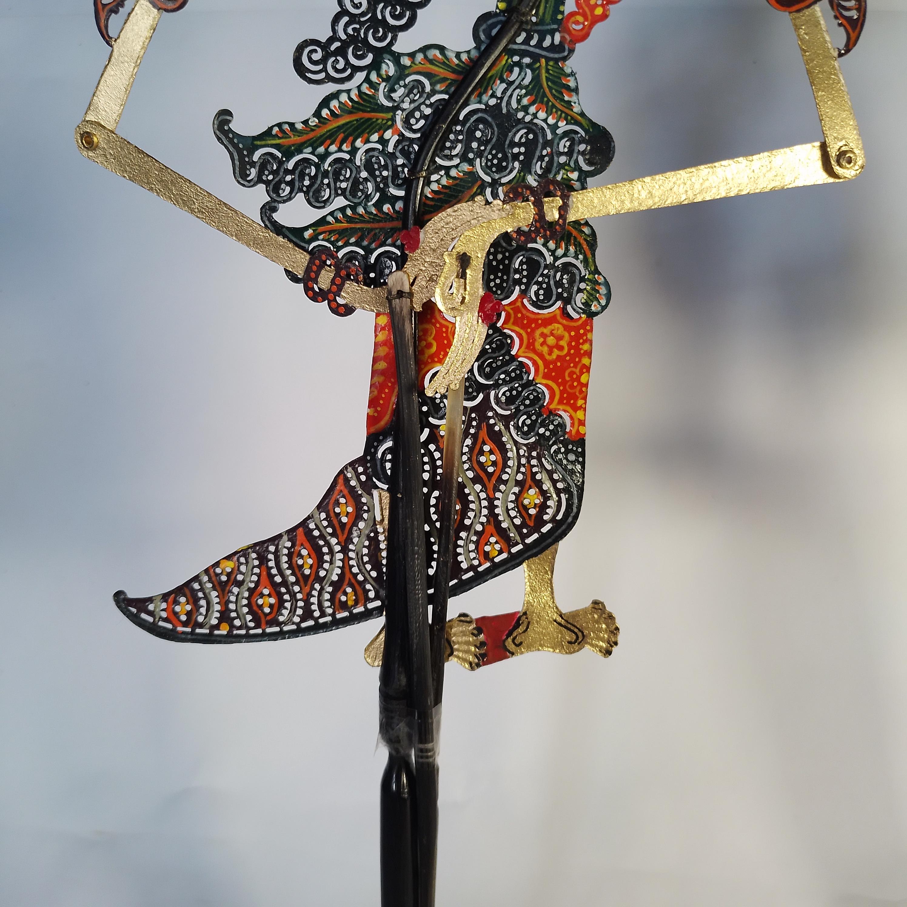 Large Rama Shinta Shadow Puppet – Handmade Indonesian Wayang Kulit