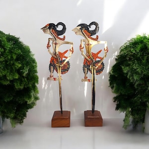 Indoneisan Shadow Puppet Nakula Sadewa, Javanese Wayang Kulit, Indonesian Wayang