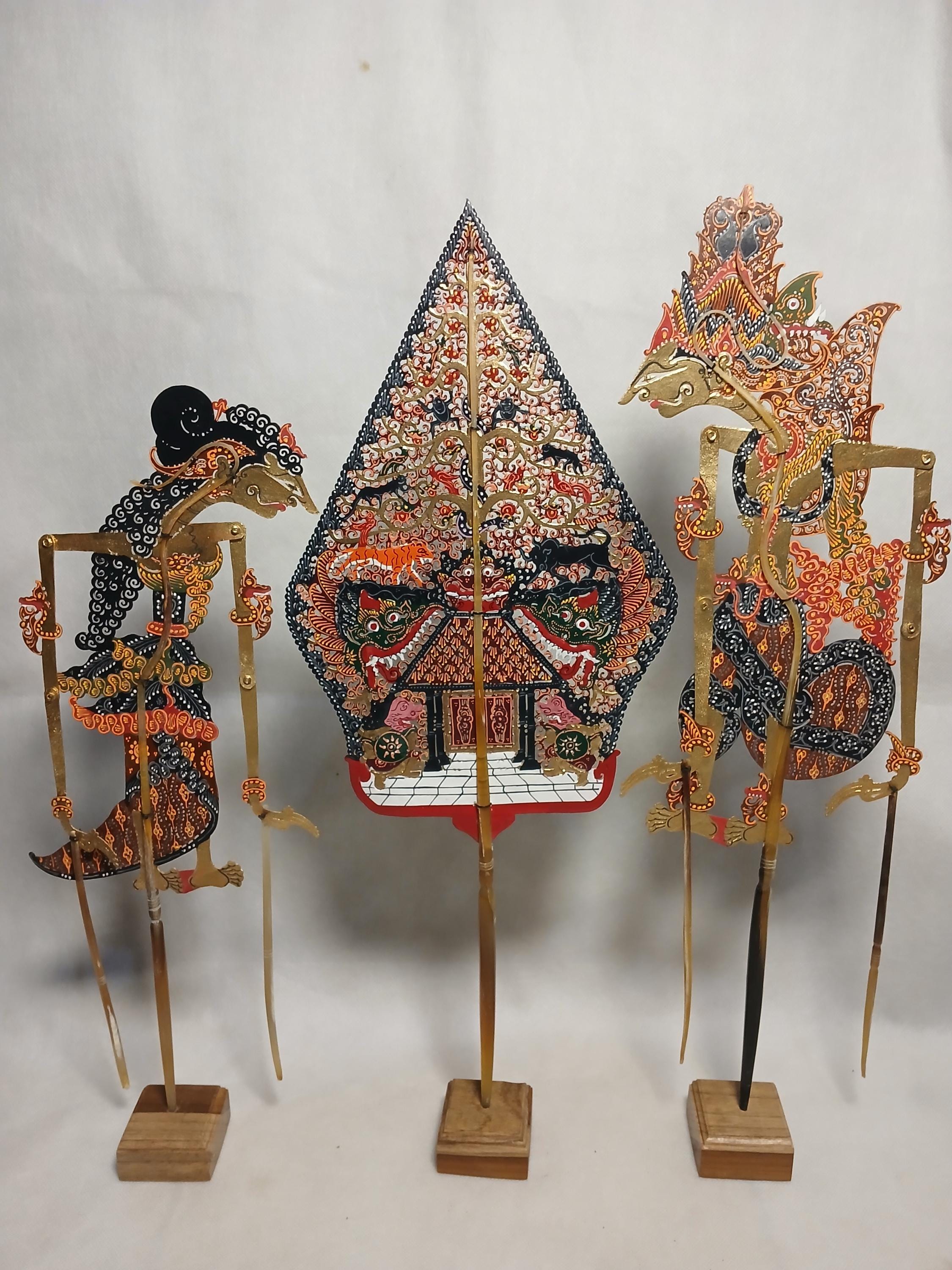 ミニチュア インドネシアのワヤン クリット、ジャワの影絵人形