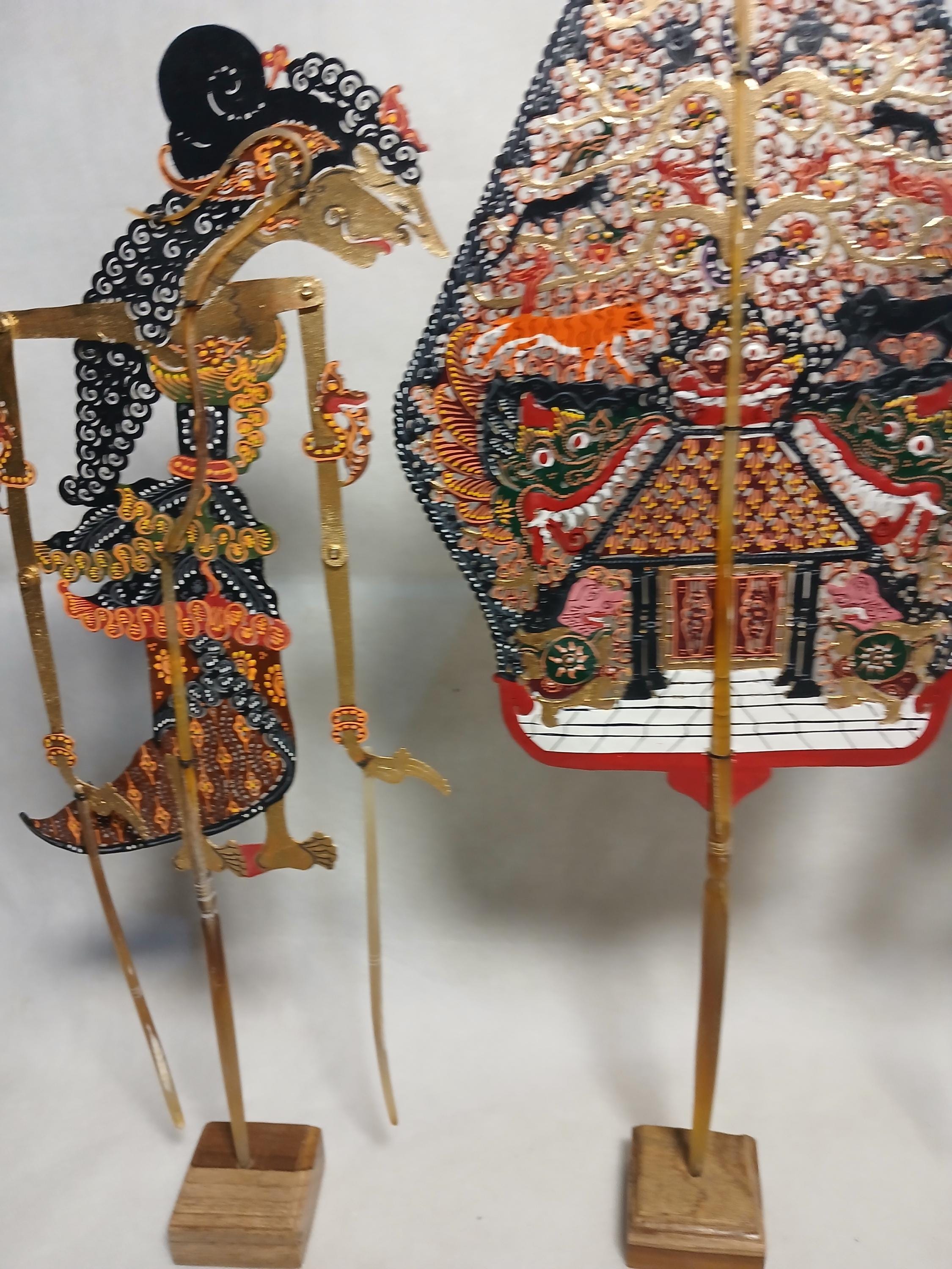 ミニチュア インドネシアのワヤン クリット、ジャワの影絵人形