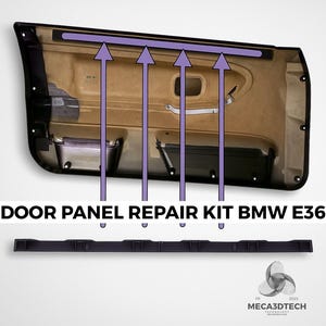 Kit de réparation panneaux de portes BMW E36 – Fixation solide et durable pour Coupé / Cabriolet