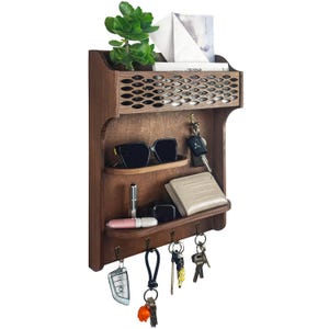 Key box with shelves & letter holder, key strip, wall key board, key board with 5 hooks, key holder, key rack