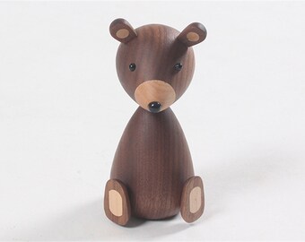 Home Wooden Squirrel Hand-made Decorative Crafts