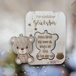 archivo de corte láser Care oso llavero de amuleto de la suerte para regalar xcs svg DIY corte láser regalo digital idea vector oso
