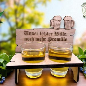Laser cut file shot glass bench bundle! Birthday gift wedding gift laser cut shot glass holder xcs svg DIY