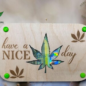 laser cut file grass leaf gift card DIY svg xcs weed laser cut cash gift Commercial Use License