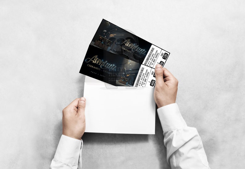 Printable Aventura Ticket Cerrando Ciclos Tour 2024 Personalized Music