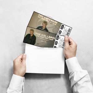 Printable The Kid Laroi Ticket The First Time Tour Personalized Music Concert Show Gift Reveal Editable Keepsake Instant Download image 3