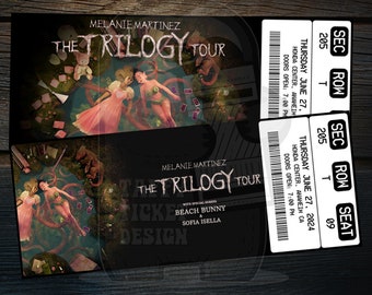 Printable Melanie Martinez Ticket The Trilogy Tour 2024 | Personalized Music Concert Show Surprise Gift Reveal | Editable Keepsake Download