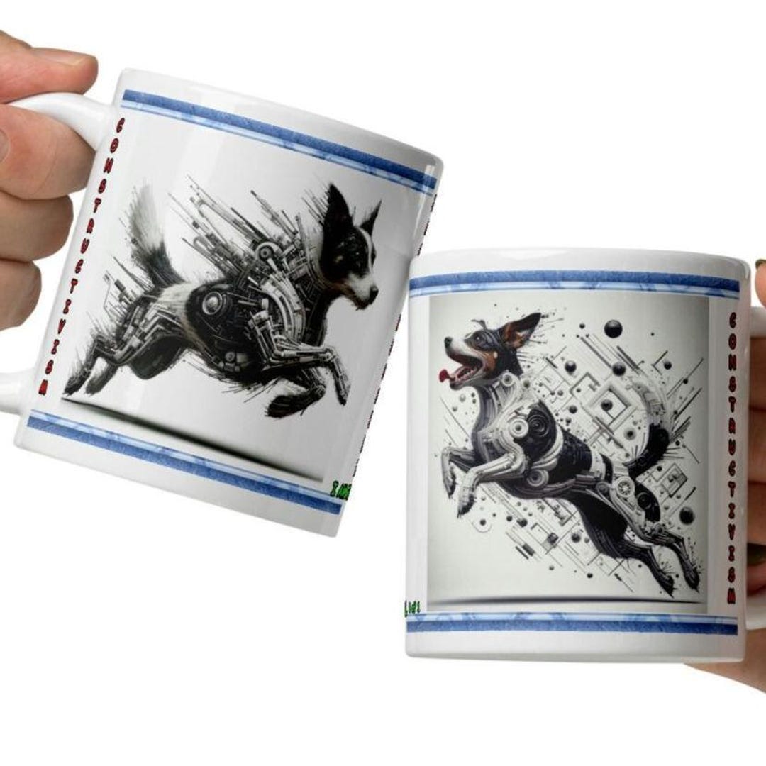 Fantasy Constructivism Art Jack Russell Dog 1 of 1 Coffee Mug - Etsy