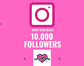 Instagram 10.000 Followers Very Fast! Grow Your Social Media High Quality Social Media Templates