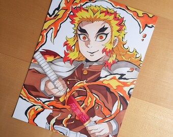 Anime Fanart / Original Drawing / Paper / Demon