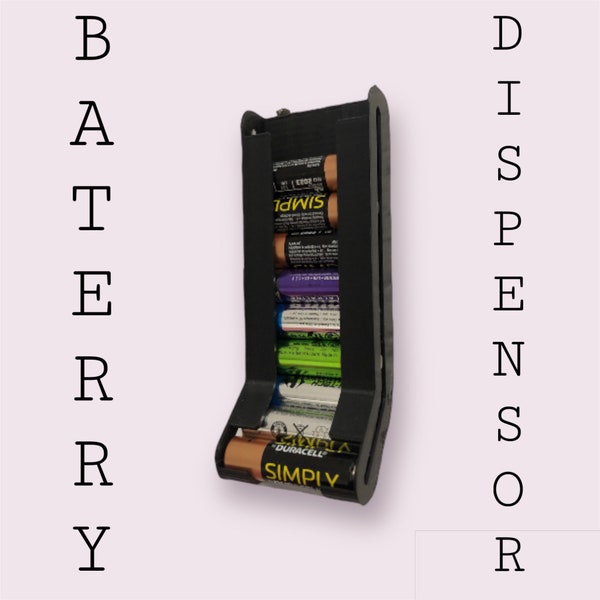 3D-Printed AA-Battery Dispensor battery store place, gift for handy man, garage gadgets, kitchen gadget, tech gadget, battery gadget - Etsy