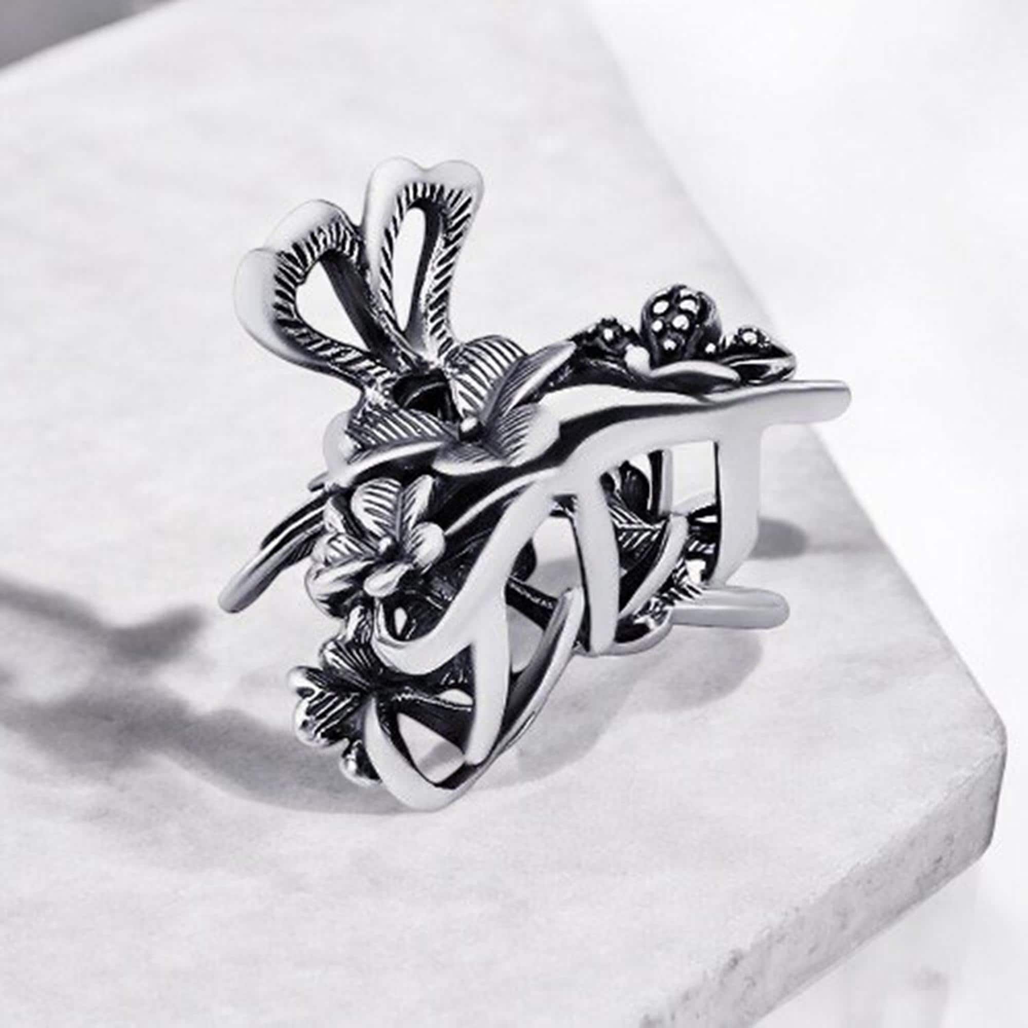 925 Sterling Silver Hair Clip - Etsy display picture 1