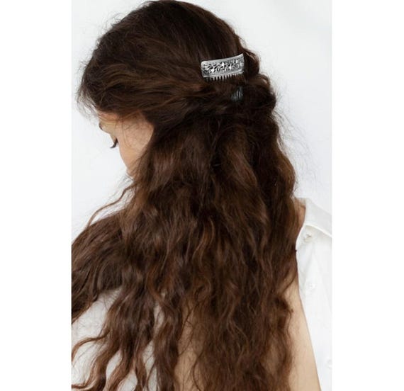 Handcrafted Sterling Silver Filigree Hair Comb: Bridal  display picture 2