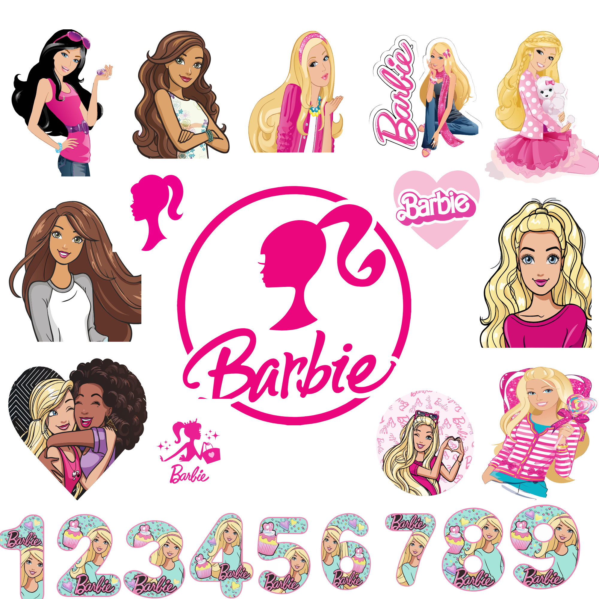 Barbie Face Png Etsy UK