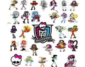 MH Doll SVG-PNG Bundle,pack of Png Monster Doll Halloween Dolls,Doll Clipart