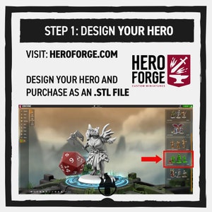 How to order you miniature from Hero Forge - Arcane Flame