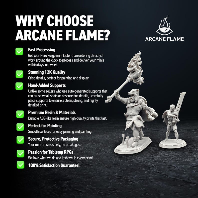 Why choose Arcane Flame to 3D print your models?