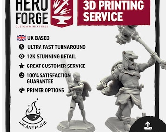 Hero Forge 3D printing service | Dungeons & Dragons | Pathfinder | Eldritch Foundry | Cults 3D | DnD | Patreon files and more