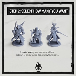 How many Hero Forge models to order - Arcane Flame