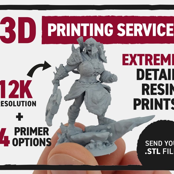 3D Resin miniature printing - Send your STL files