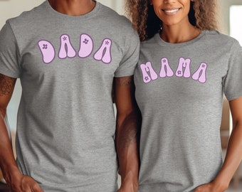 Groovy Mama Shirt, Custom Color Mama Tee, Hippie Mama Shirt, Gift for Flower Mom, 70s Mama, Groovy Pregnancy Announcement, Mothers Day Gift