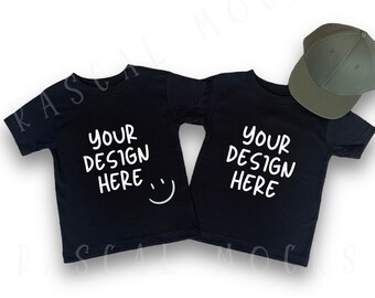 Bella and Canvas Mock up ***DIGITAL PRODUCT***, Flat Lay Mock up, front and back, toddler t-shirt mock up.