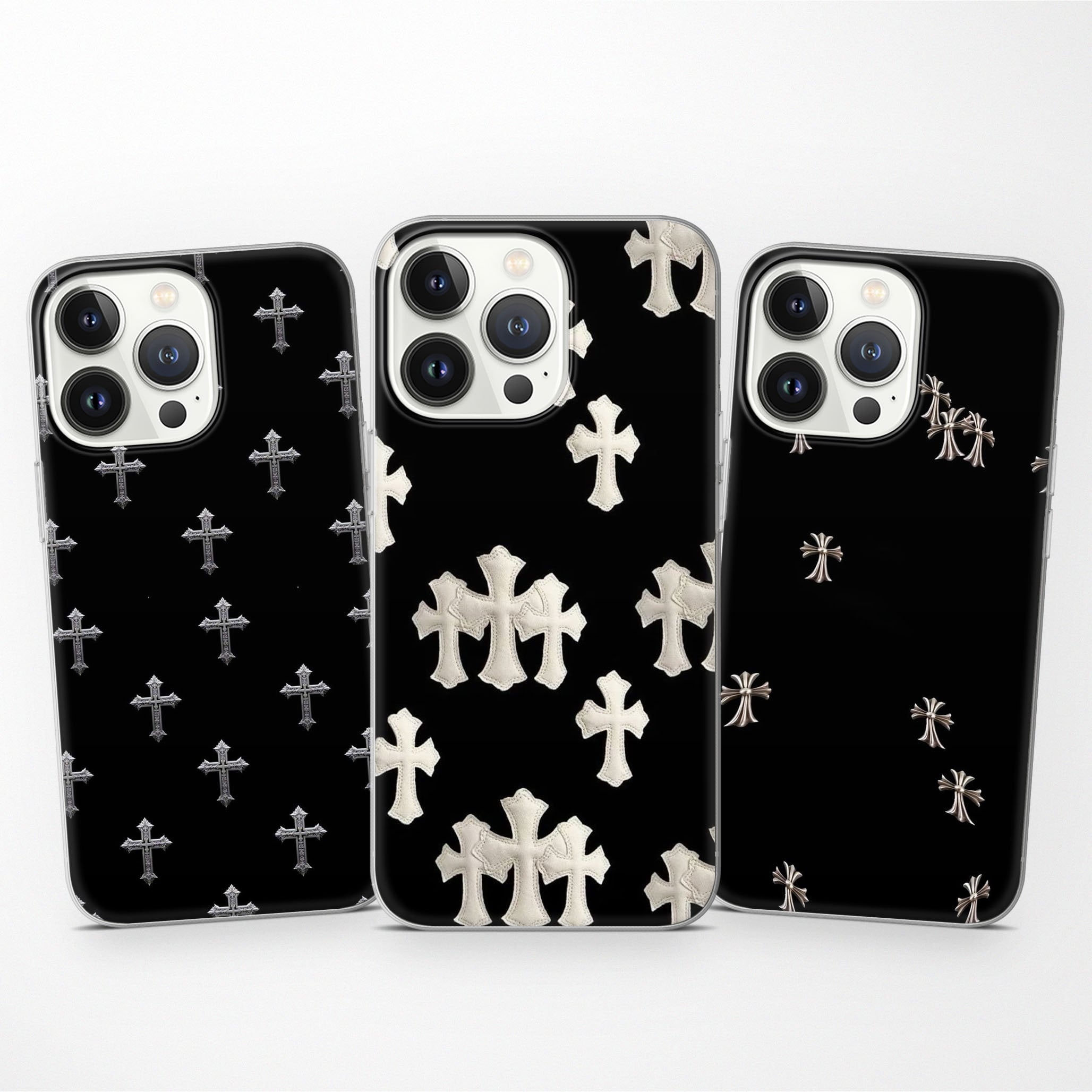 Gothic Y2K Cross iPhone Case, Fits Samsung S24 Ultra S23 Gothic Y2K Cross iPhone Case, Fits Samsung S24 Ultra S23