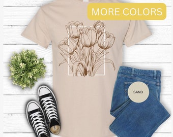 Camisa Boho WildFlower para regalo de primavera para regalo amante de la naturaleza para camiseta de jardinero para su regalo para mujeres camiseta para regalo de cumpleaños para amigo